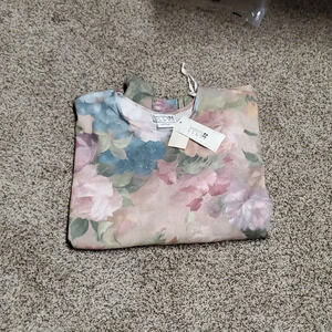 Woman's flower 3/4 sleeve blouse box#9 size3x